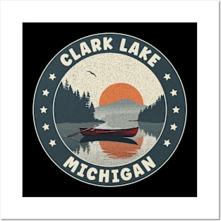 Clark Lake Michigan Sunset Posters and Art